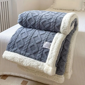Snuggle Reversible Sherpa Fleece Blanket