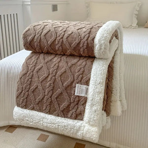 Snuggle Reversible Sherpa Fleece Blanket