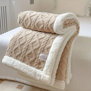 Snuggle Reversible Sherpa Fleece Blanket