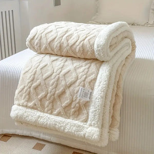 Snuggle Reversible Sherpa Fleece Blanket