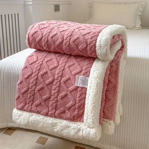 Snuggle Reversible Sherpa Fleece Blanket