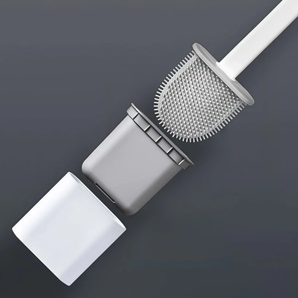 Silicone Toilet Brush With Wall Mount Holder