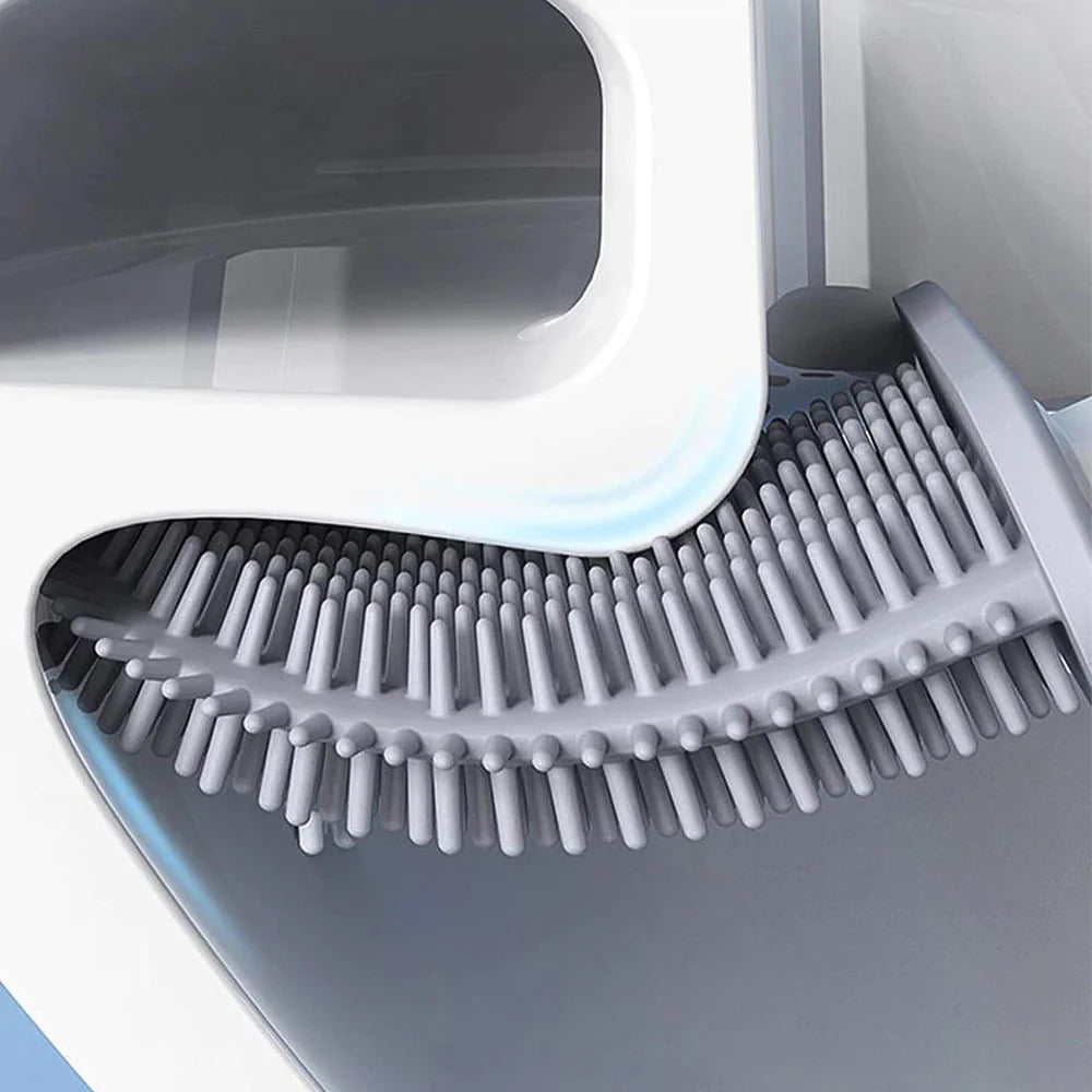 Silicone Toilet Brush With Wall Mount Holder