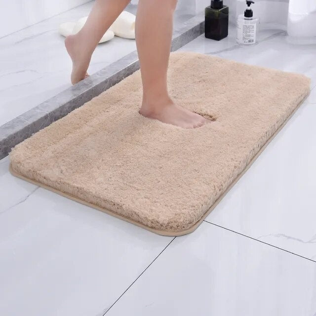 Fur and Plush Microfiber Bath Rug