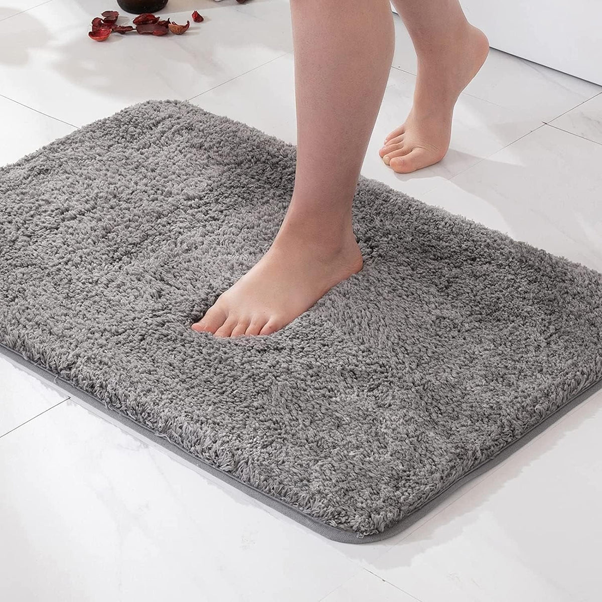 Fur and Plush Microfiber Bath Rug
