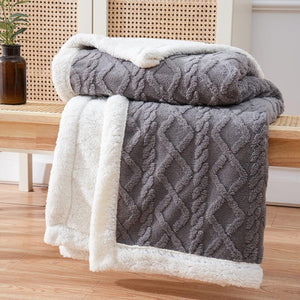 Snuggle Reversible Sherpa Fleece Blanket