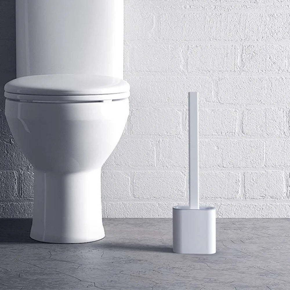 Silicone Toilet Brush With Wall Mount Holder