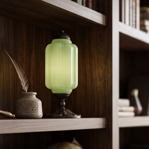 Lisette Vintage Sculptural Colored Glass Table Lamp
