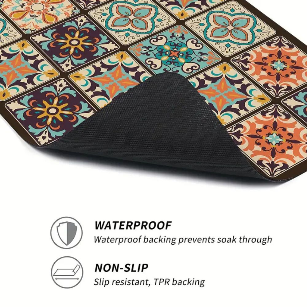 BohoShield microfiber appliance mat pattern