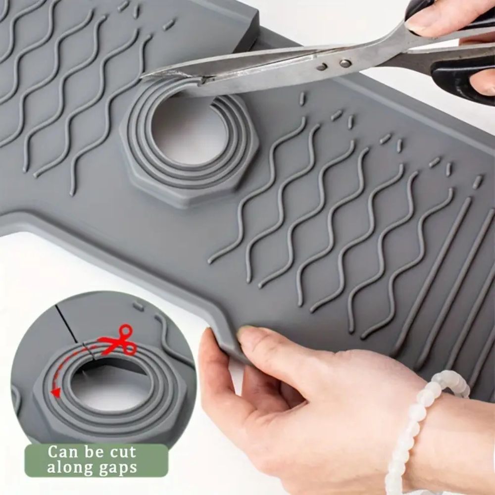 Aqua Slope sink faucet mat feature view