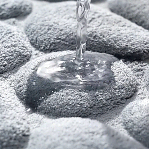 Cobblestone bath mat in a bathroom