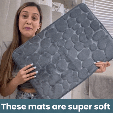 Casa cobblestone bath mat quick drying