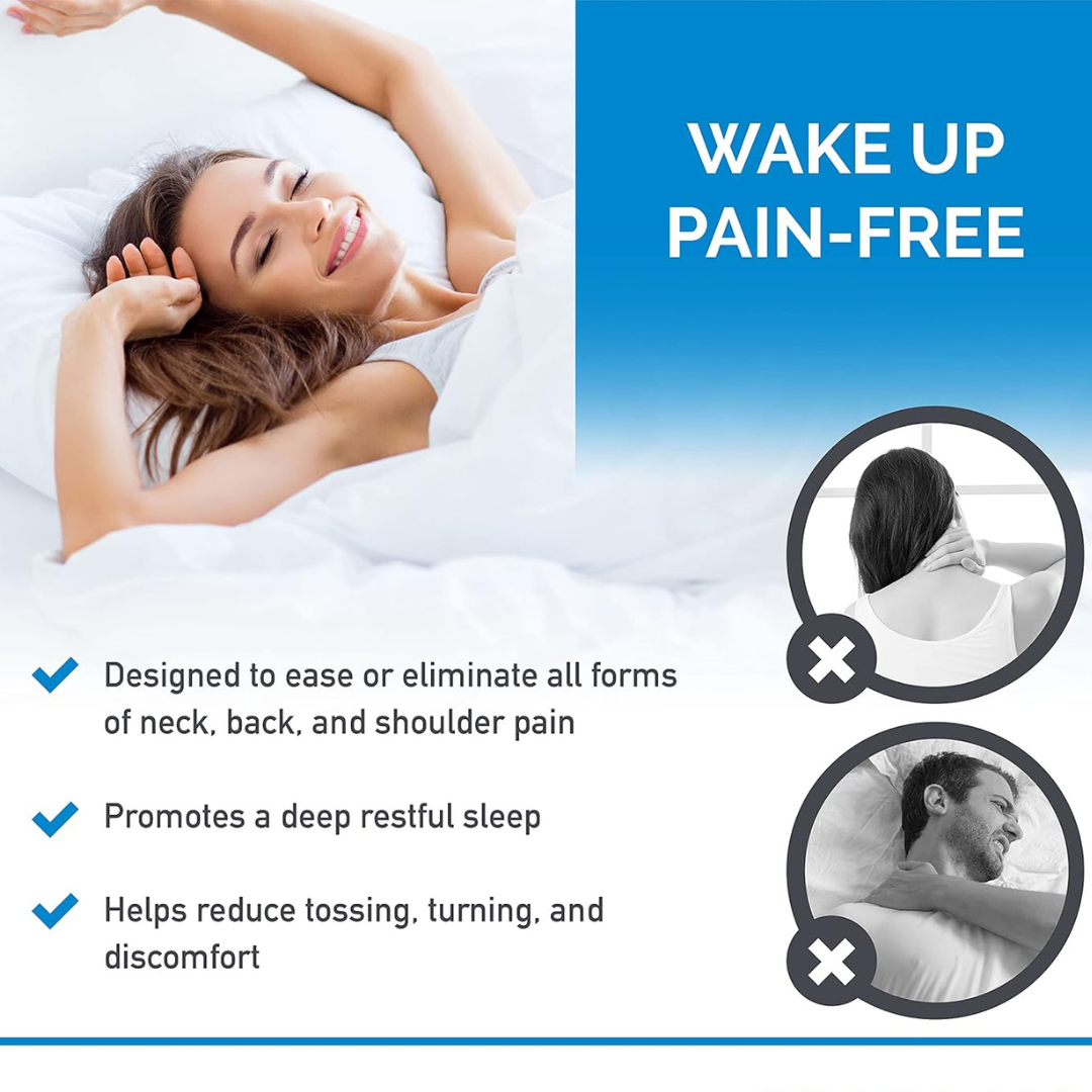 Memory foam pillow in use at home
