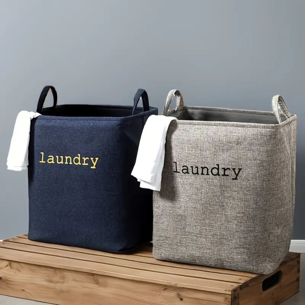 Cozy Cube foldable laundry basket, view 1