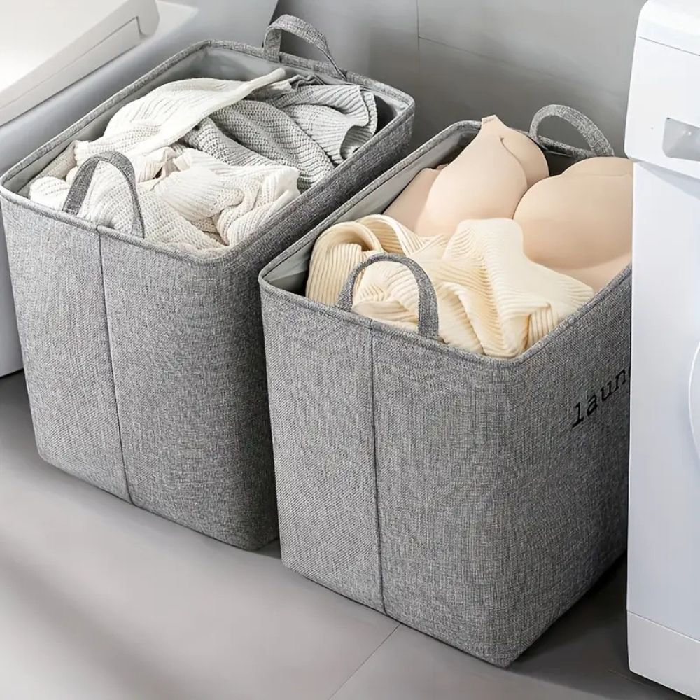 Cozy Cube foldable laundry basket, view 2