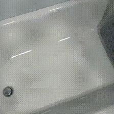 Suction cup bathtub mat detail view 1
