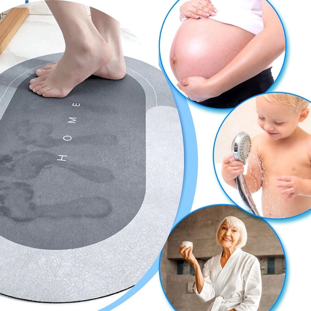 Super absorbent non slip bath mat detail view 6