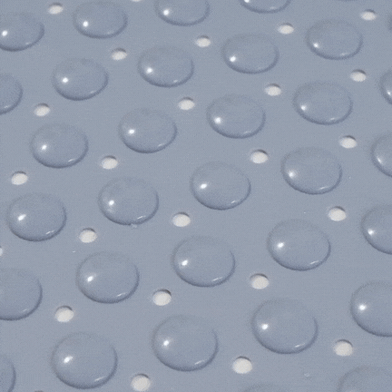 SafeGrip shower mat with foot scrubber close up detail