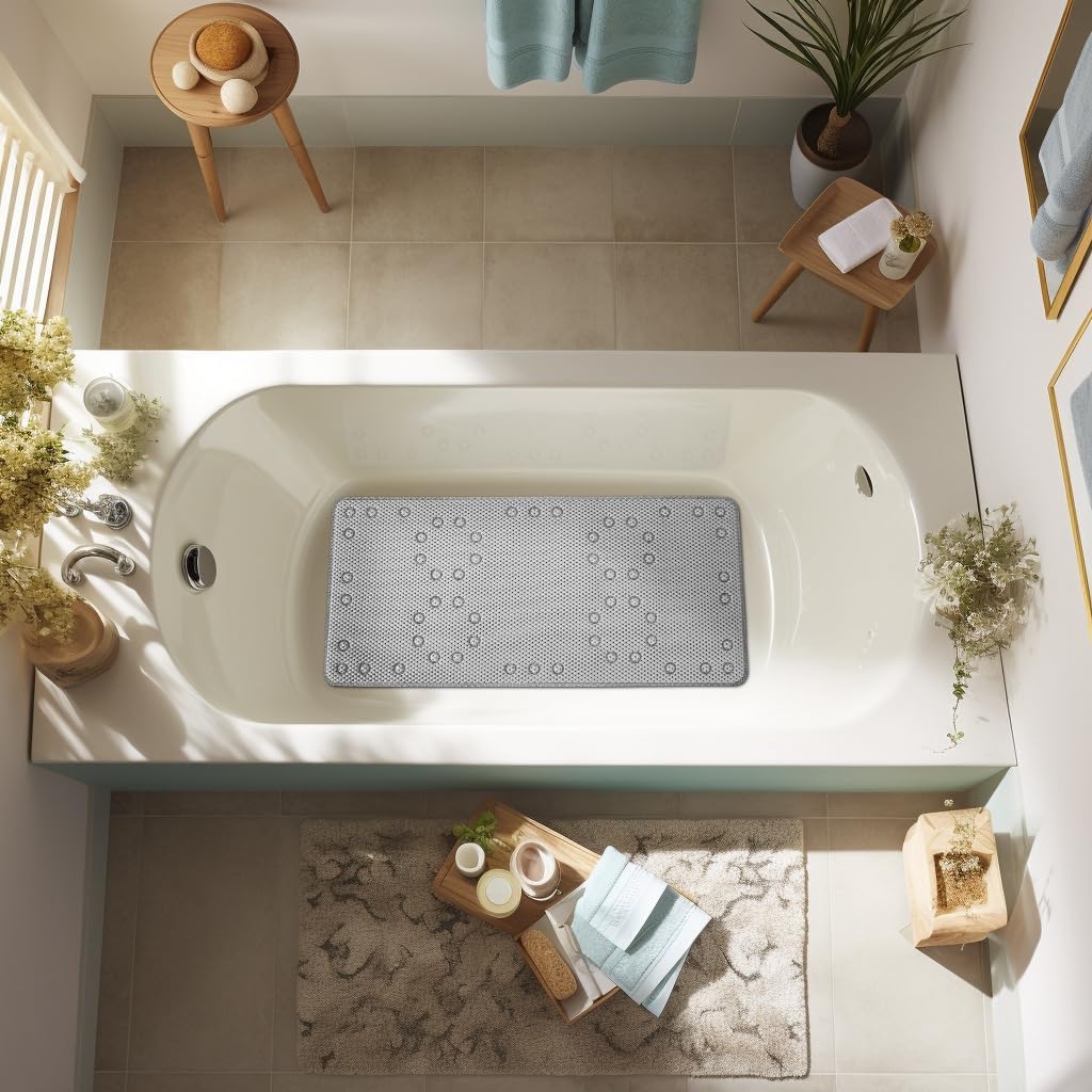 Soft foam bathtub mat color options