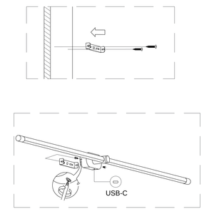 Lyne Rechargeable Cordless Linear Wall Lamp