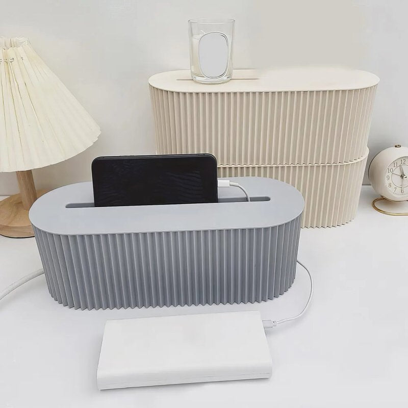 Pleated Wire Organizer Box for Extension Boards