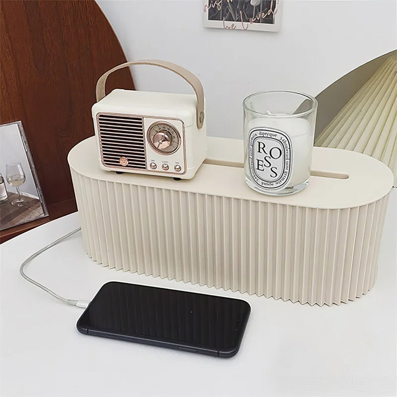 Pleated Wire Organizer Box for Extension Boards