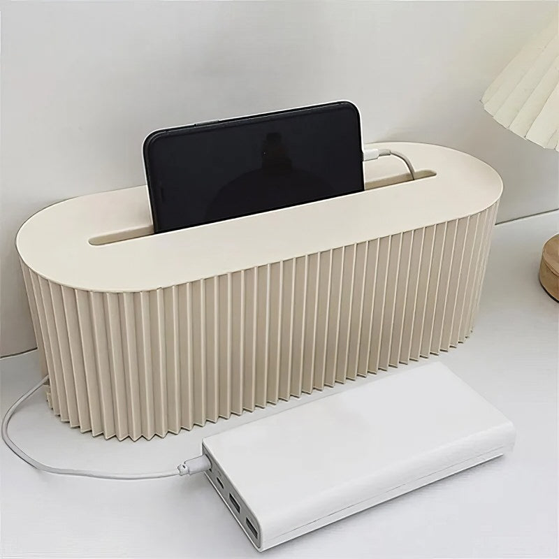 Pleated Wire Organizer Box for Extension Boards