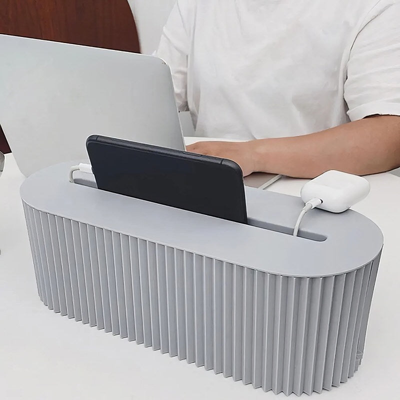 Pleated Wire Organizer Box for Extension Boards