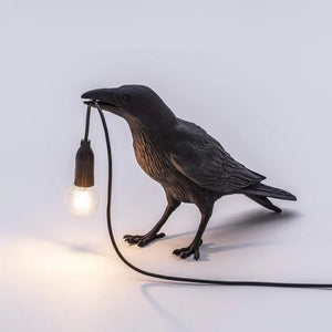 The Raven Sculptural Bird Table Lamp