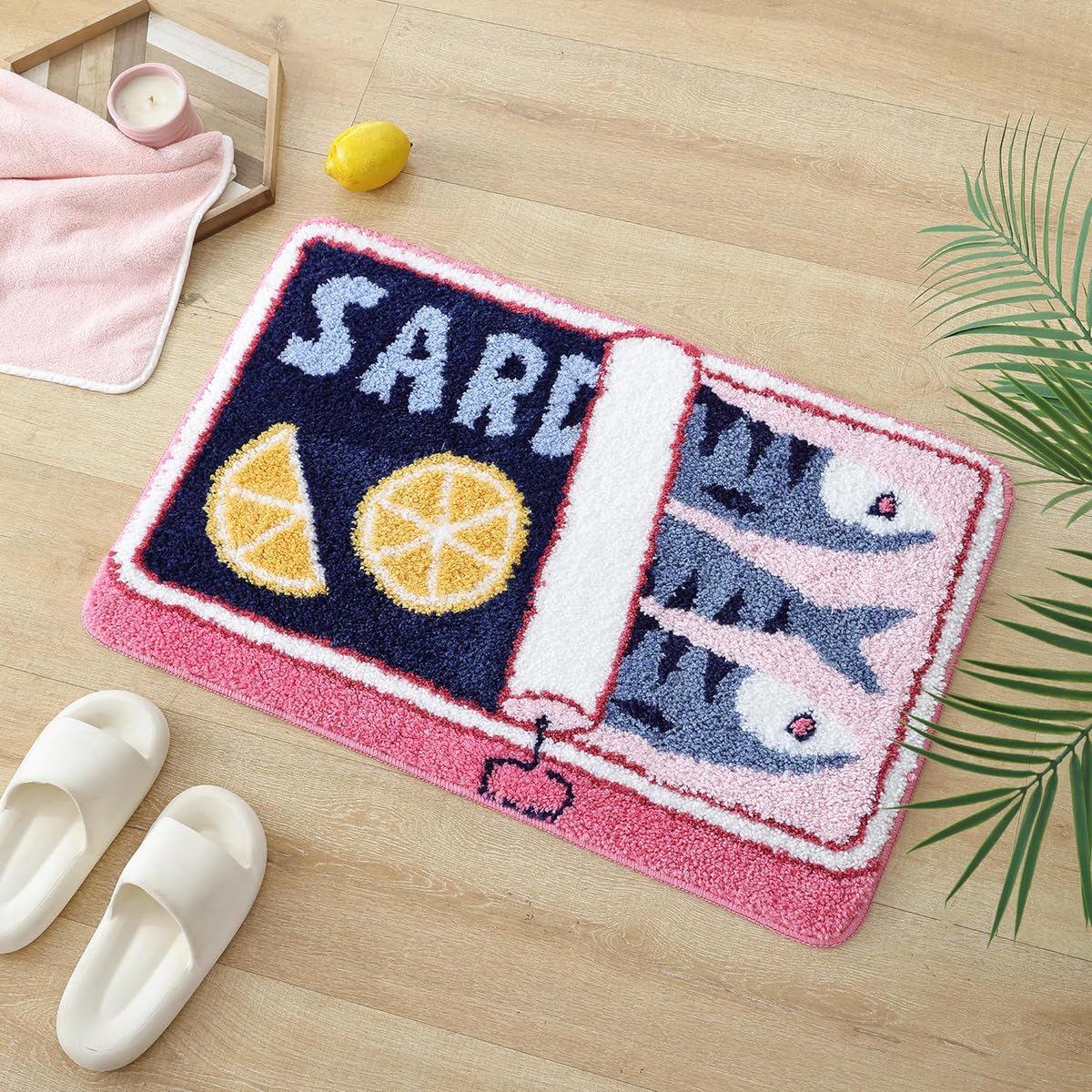 Tufted Retro Sardine Tin Floor Mat