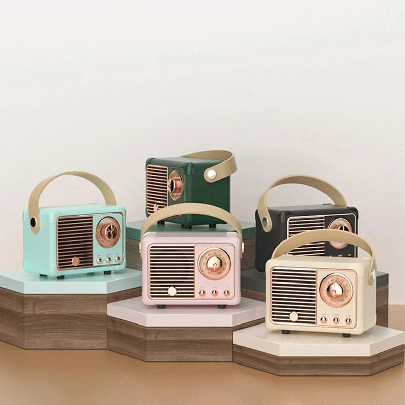 Vintage Retro Radio Style Bluetooth Speaker