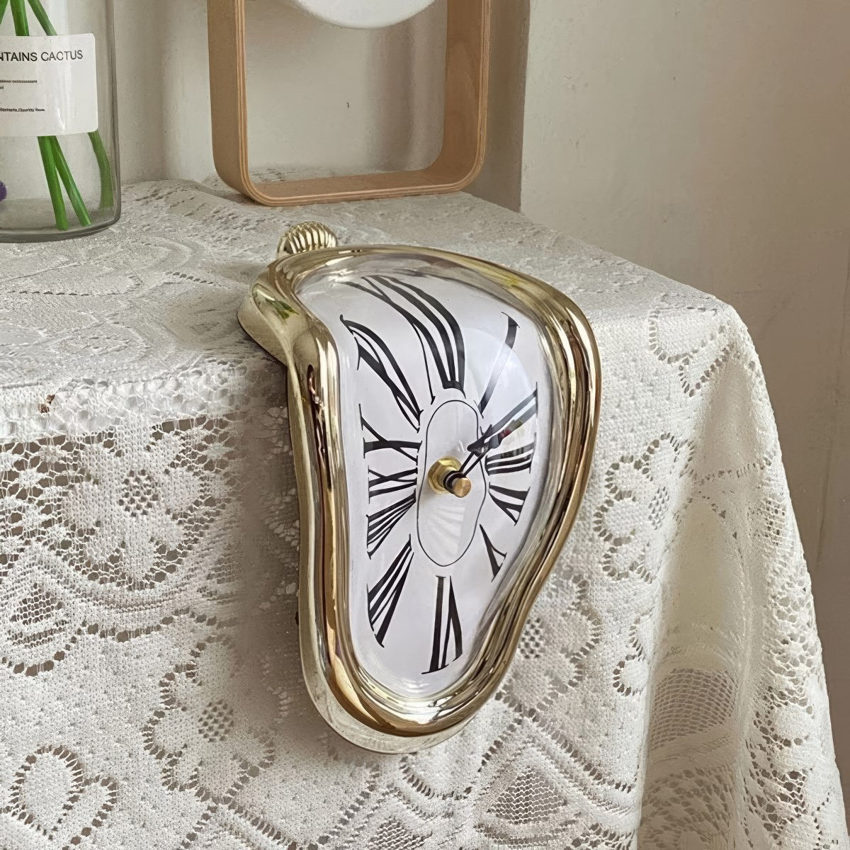 Surrealist Melting Clock Desk Decor