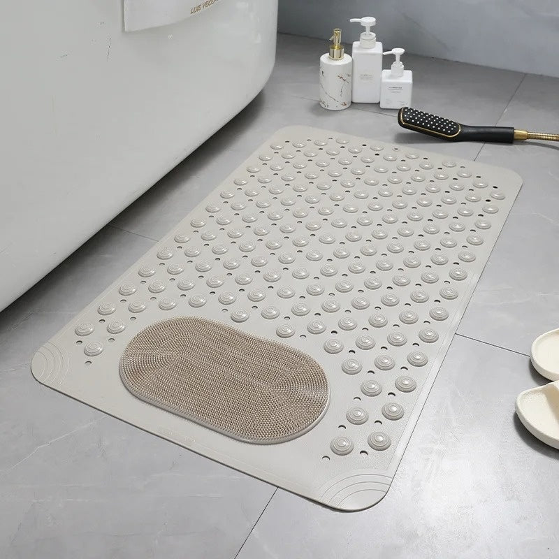 Non Slip Shower Mat With Foot Scrubber