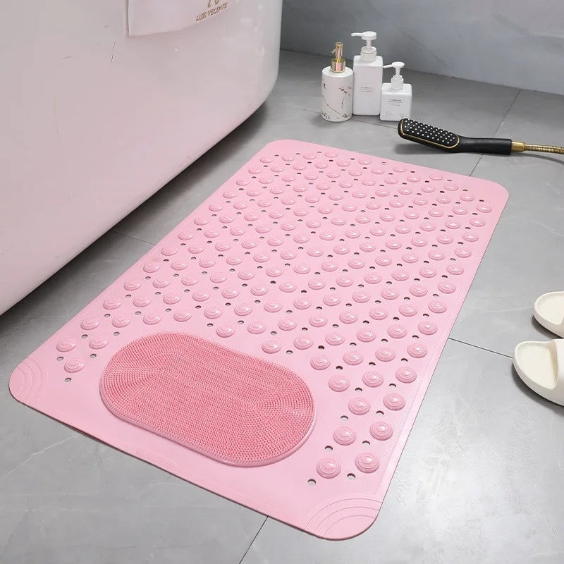 Non Slip Shower Mat With Foot Scrubber