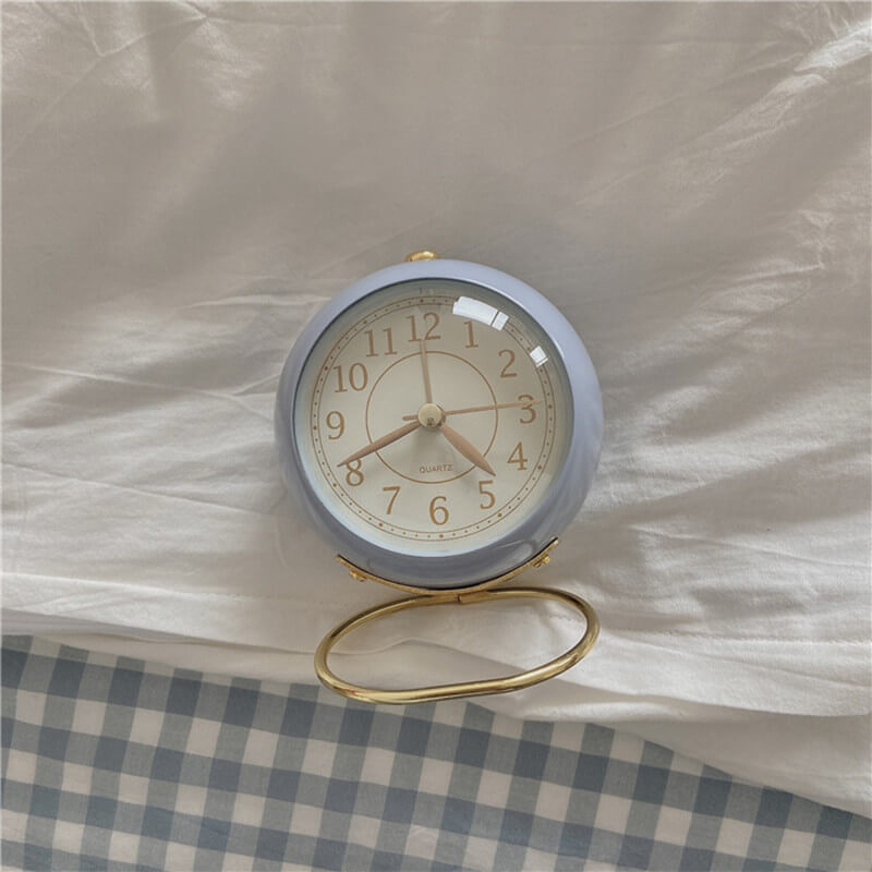 Round Vintage Table Alarm Clock