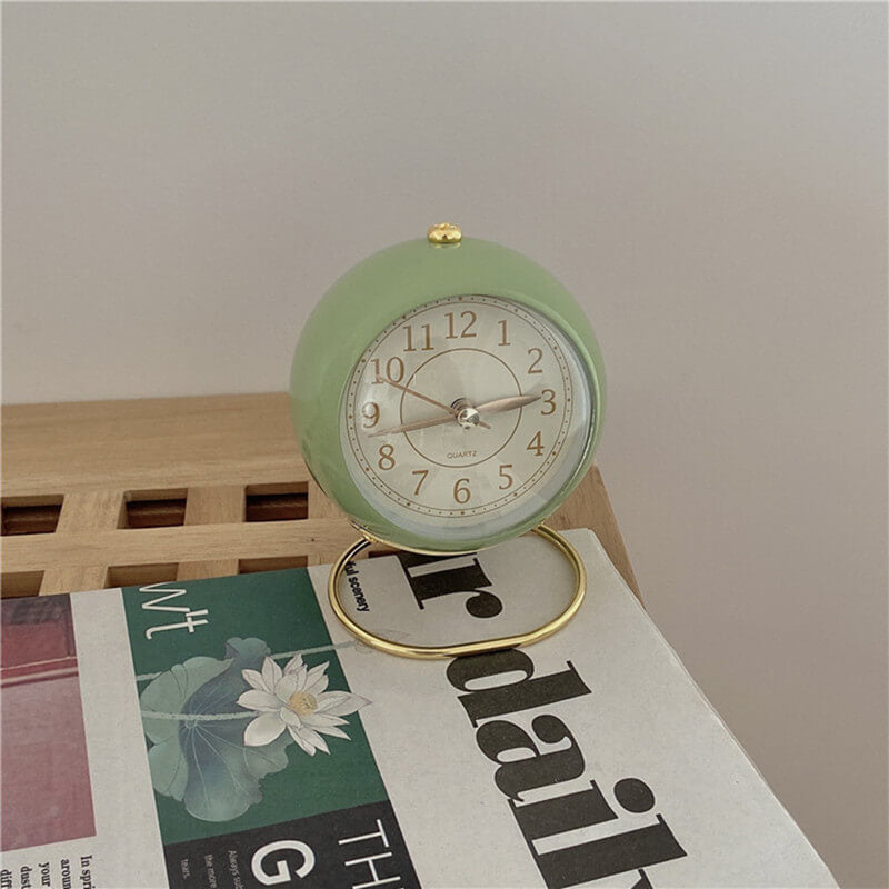Round Vintage Table Alarm Clock