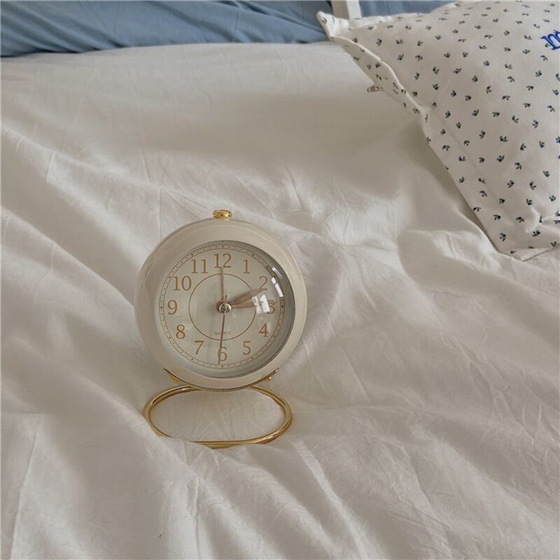 Round Vintage Table Alarm Clock